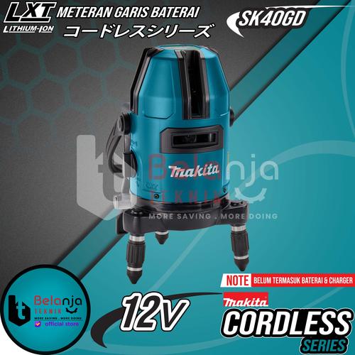 [EZM.3500860] Makita Rechargeable Green Multi Line Laser 10 M Meteran Garis Baterai