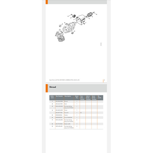 STIHL Kepala Mata Bor Pelubang Kayu BT 45 Chuck Wood Drill BT45