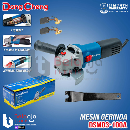 [EZM.3500891] Dongcheng Angle Grinder DSM03-100A 4" Inch Gerinda Tangan Listrik 710W