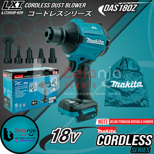 [EZM.3500894] Makita Cordless Dust Blower DAS180Z Mesin Peniup Angin Baterai 18V DAS