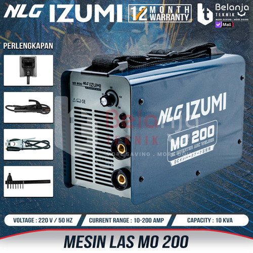 [EZM.3500909] Izumi Mesin Trafo Las MO 200 Inverter Potable 200 A MO200 DC Welder