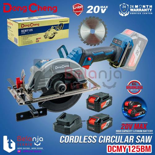 [EZM.3500910] Dongcheng Mesin Circular Saw Cordless DCMY125 BM Sirkel Kayu DCMY 125