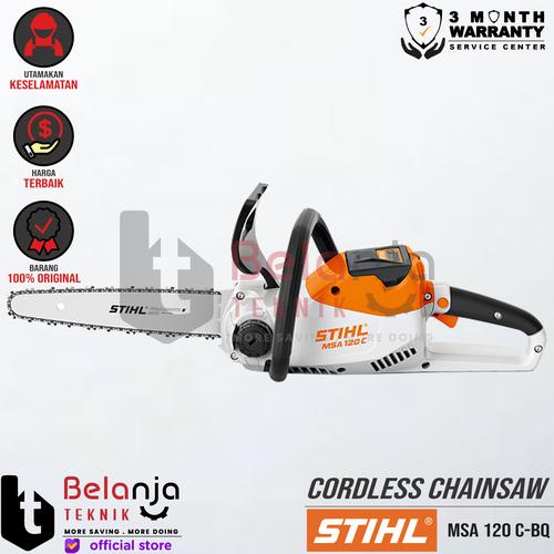 [EZM.3503275] STIHL Mesin Potong Kayu Baterai MSA 120 C-BQ Cordless Chainsaw 14" 36V