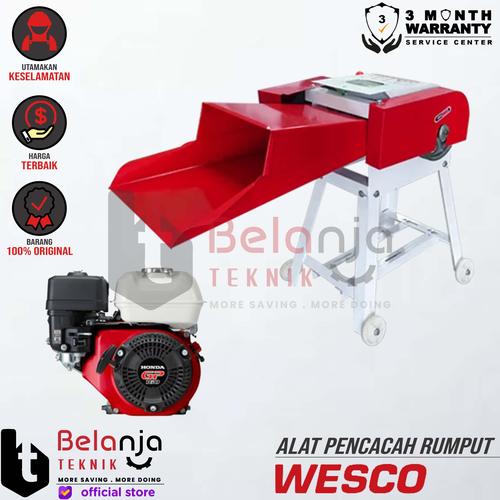 [EZM.3500925] Wesco Mesin Pencacah Rumput 9Z-1.0 Chaff Cutter + Engine Honda GP 160