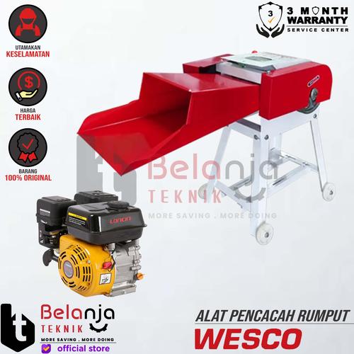 [EZM.3500927] Wesco Mesin Pencacah Rumput 9Z-1.0 Chaff Cutter + Engine Loncin 160