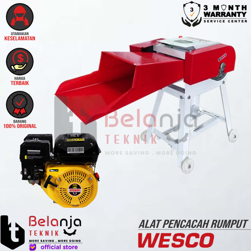 [EZM.3500928] Wesco Mesin Pencacah Rumput 9Z-1.0 Chaff Cutter + Engine Firman SFE160