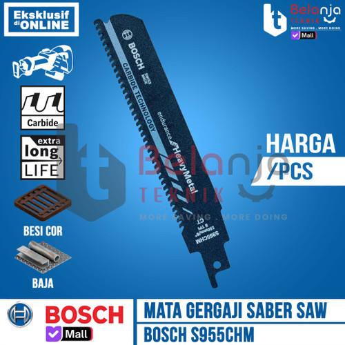 [EZM.3500932] Bosch Mata Gergaji Besi Sabre Saw S955CHM Endurance For Heavy Metal