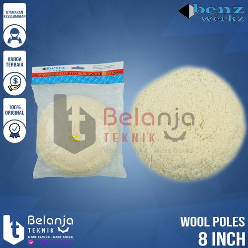 [EZM.3505751] Benz Wool Poles Wax Compound Mobil Velcro 8 Inch Wol Polisher 8 Inch