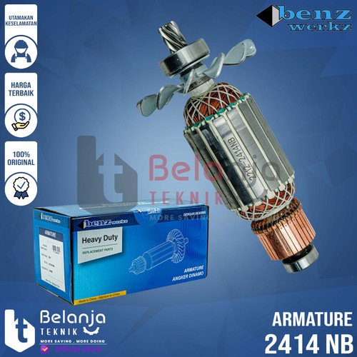 [EZM.3500937] Benz Armature Angker 2414 NB Mesin Cut Off 14 Potong Besi 2414NB