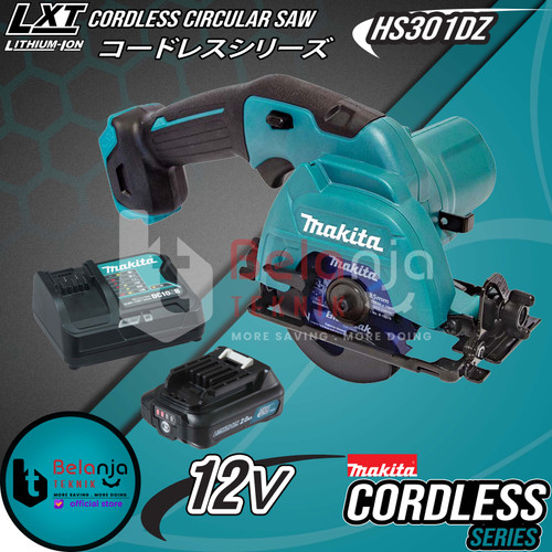[EZM.3506240] Makita Circular Saw Baterai Cordless HS301DZ Potong Kayu 12V SET