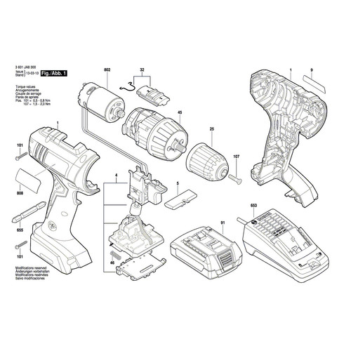 [EZM.3505769] Bosch DC Motor Armature Angker GSR 1800 LI GSR 1800 Mesin Bor Cordless
