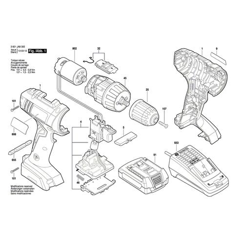 [EZM.3505769] Bosch DC Motor Armature Angker GSR 1800 LI GSR 1800 Mesin Bor Cordless