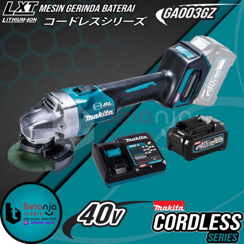 [EZM.3505771] Makita Mesin Gerinda Baterai Cordless GA003GZ Angle Grinder SET 40V