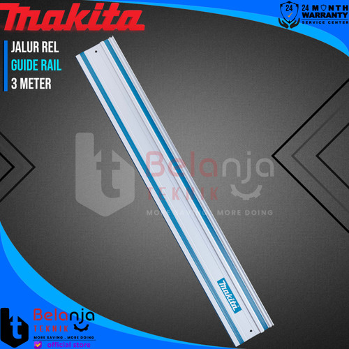 [EZM.3500967] Makita Guide Rail 3 Meter 3000 MM Jalur Rel Part Gergaji Plunge Saw 3M