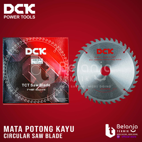 [EZM.3505781] DCK Circular Saw Blade 7 inch Mata Potong Kayu TCT 7" 180 x 25.4 x 40T