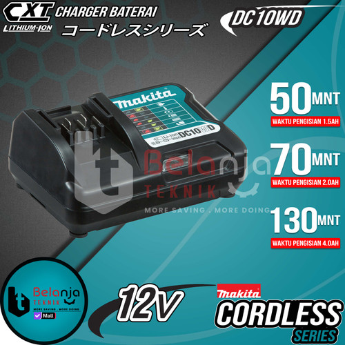 [EZM.3500979] Makita Lithium-Ion Rapid Optinum Charger DC10WD 12V max CXT DC 10 WD