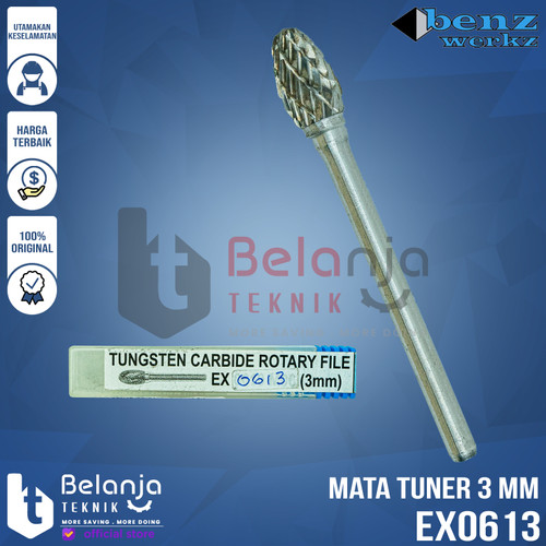 [EZM.3500981] Benz Mata Tuner 3 mm Tungsten Rotary Files Burr Carbide Rotary File