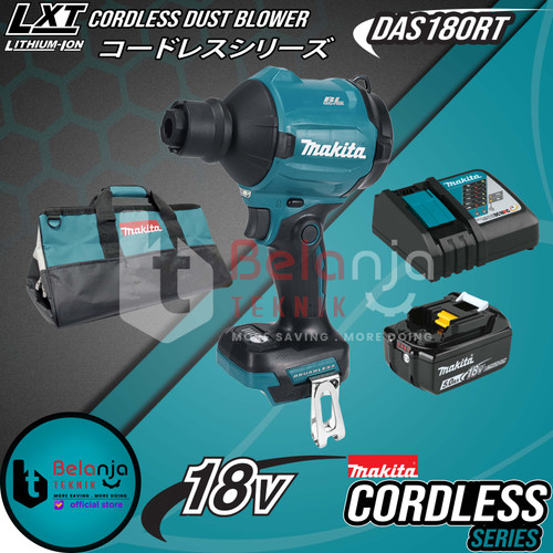 [EZM.3500991] Makita Cordless Dust Blower DAS180RT Mesin Peniup Angin Set 18V 5 AH