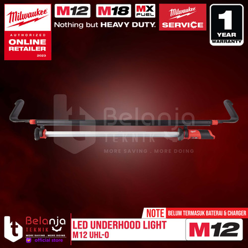 [EZM.3501001] Milwaukee Led Underhood Light M12 UHL-0 Lampu Kerja Senter Automotive