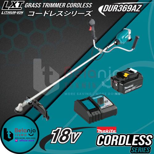 [EZM.3501009] Makita Mesin Potong Rumput Senar DUR369AZ Set Baterai Charger 18V