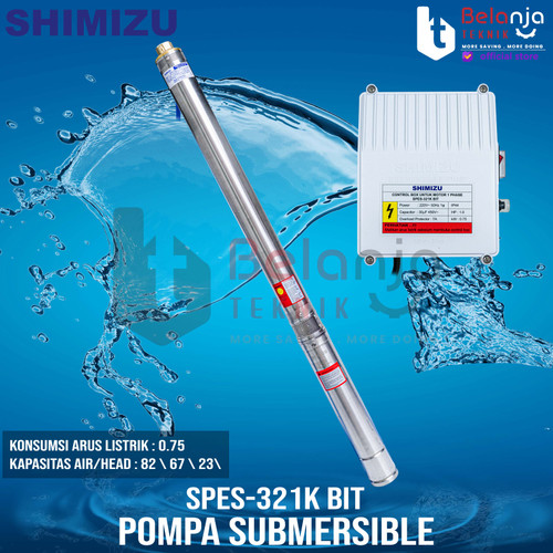 [EZM.3501016] Shimizu Pompa AIr Satelit Eco Series SPES 321K Submersible 1 HP 220V