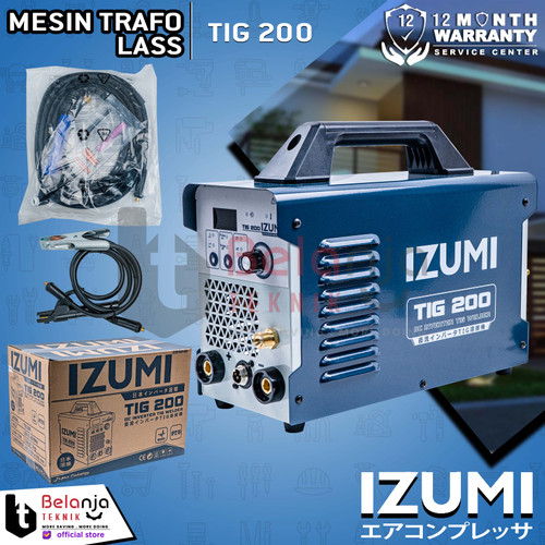 [EZM.3501020] Izumi Travo Las TIG 200 Mesin Las Inverter Argon Stainless Trafo 200A