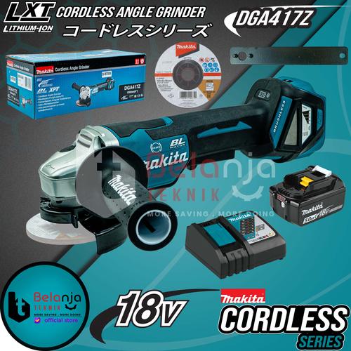 [EZM.3501021] Makita Cordless Angle Grinder DGA417Z Mesin Gerinda Tangan 4" Set 18V