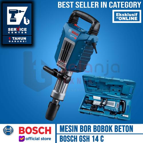 [EZM.3501027] Bosch Mesin Bor Bobok Beton GSH 14 C Demolition Hammer 1750W 28 Joule