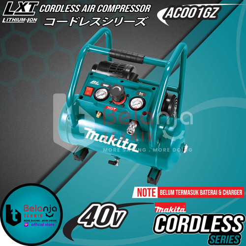 [EZM.3501056] Makita Brushless Air Compressor AC001GZ Kompresor Angin Baterai 40V