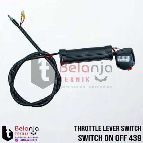 [EZM.3505865] Tasco Handle Gas Switch On Off 439 Throttle Lever Switch Mesin Rumput