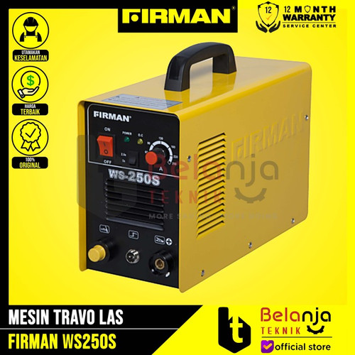 [EZM.3501063] Firman Mesin Travo Las WS 250A Trafo DC MMA TIG Inverter Industrial