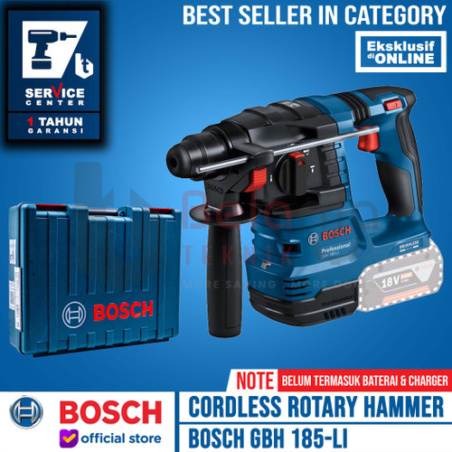 [EZM.3501139] Bosch Rotary Hammer Cordless GBH 185-Li Mesin Bor Beton Unit Only 18V