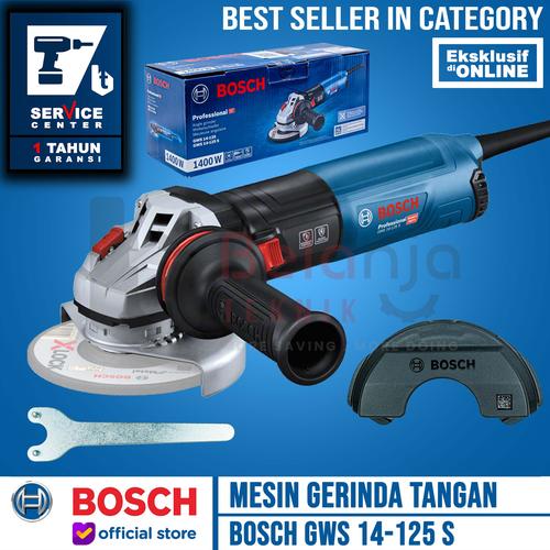 [EZM.3501140] Bosch Mesin Gerinda Tangan GWS 14-125 S 1400 Watt 5 Inch Angle Grinder
