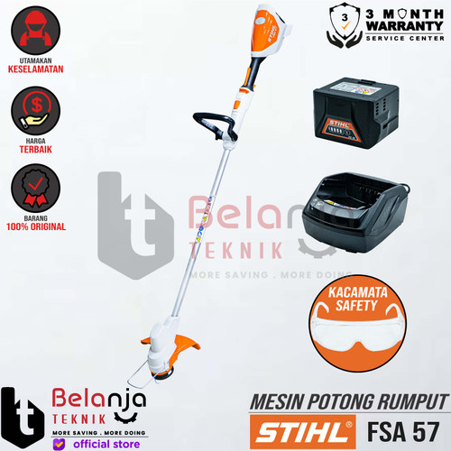[EZM.3501155] STIHL Mesin Potong Rumput Baterai FSA 57 Trimmer Cordless Set FSA57