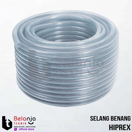 [EZM.3505907] Hiprex Selang Air Benang 1 1/4 Inch Selang Air Benang Transparan Taman