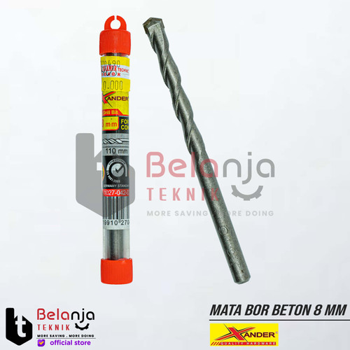 [EZM.3501161] Xander Mata Bor Beton 8 MM X 110 MM Mansory Drill Bits 8 x 110 MM