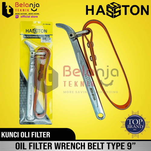 [EZM.3505924] Hasston Prohex Kunci Oli Filter Model Sabuk 9" Kunci Saringan 1900-003