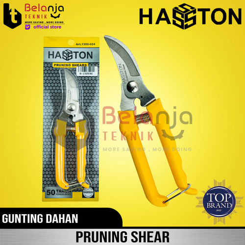 [EZM.3505926] Hasston Prohex Gunting Bunga Stainless Steel 8" Gunting Dahan 1350-024