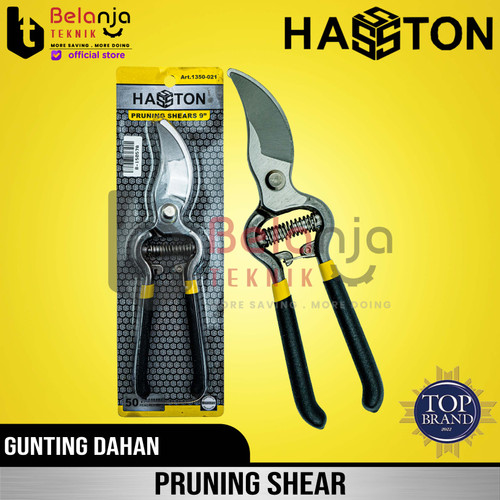 [EZM.3505929] Hasston Prohex Gunting Dahan 9" Gunting Bunga Gagang Karet 91350-021