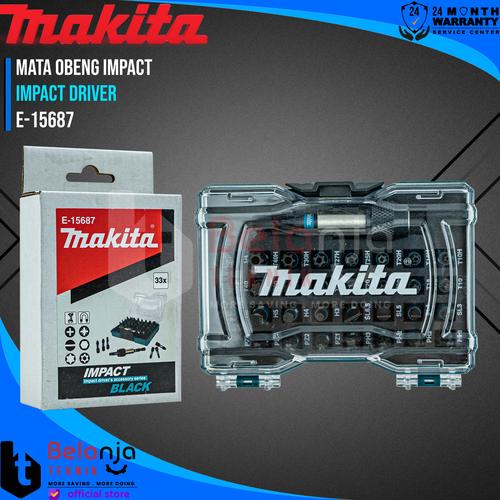[EZM.3501198] Makita Magnetic Screwdriver Bit Set 33 Pcs Mata Obeng Impact E-15687