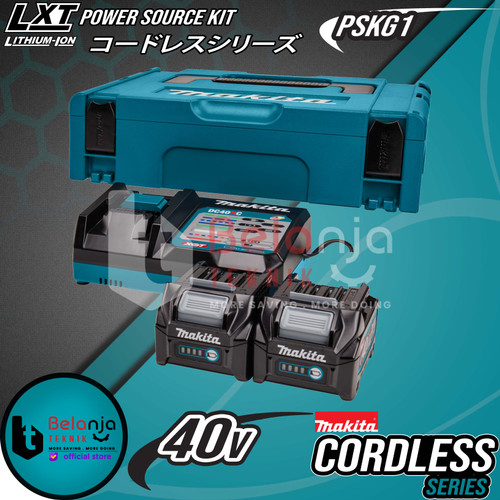 [EZM.3501205] Makita Power Source Kit PSKG1 Baterai BL4025 + Charger DC40RC + Makpac