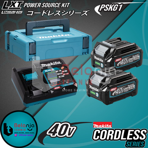 [EZM.3501210] Makita Power Source Kit PSKG1 Baterai BL4025 40V + Charger + Makpac