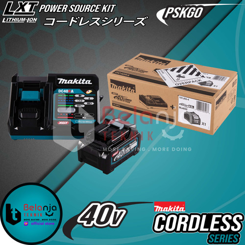 [EZM.3501211] Makita Power Source Kit PSKG0 Baterai BL4040 40V 4Ah + Dual Charger