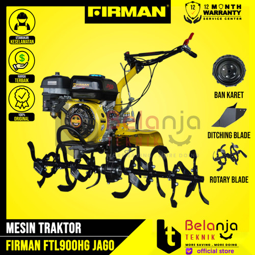 [EZM.3501219] Firman Mesin Traktor FTL 900 HG Tiller Tanah Basah Kering FTL900 Jago