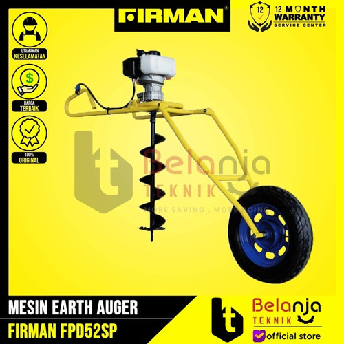 [EZM.3501242] Firman Earth Auger FPD 52 SP 12 Inch Mesin Gali Lubang Tanah FPD52SP