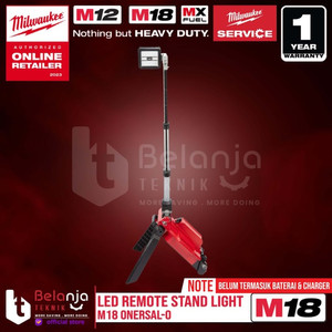 [EZM.3501248] Milwaukee Led Remote Stand Light M18 ONERSAL-0 Lampu Senter Kerja 18V