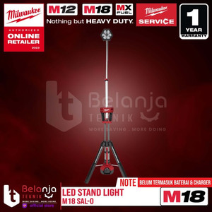 [EZM.3501294] Milwaukee Led Stand Light M18 SAL-0 Lampu Senter Kerja 18 V Unit Only