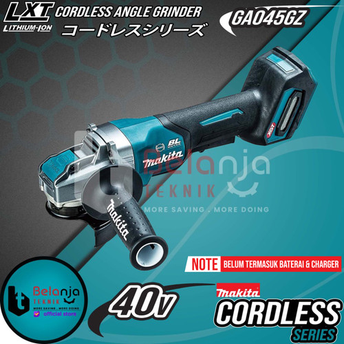 [EZM.3501319] Makita Cordless Angle Grinder GA045GZ Gerinda Tangan 4 Inch 40V X-LOCK