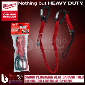 [EZM.3501324] Milwaukee Quick Connect Locking Tool Lanyard 10 Lbs Pengikat Barang