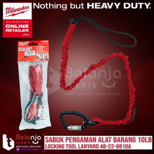 [EZM.3501326] Milwaukee Locking Tool Lanyard 10 Lbs Sabut Pengaman Alat Barang 10Lb